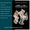 Modern gold decorbites acrylic leaf chandelier dining room light