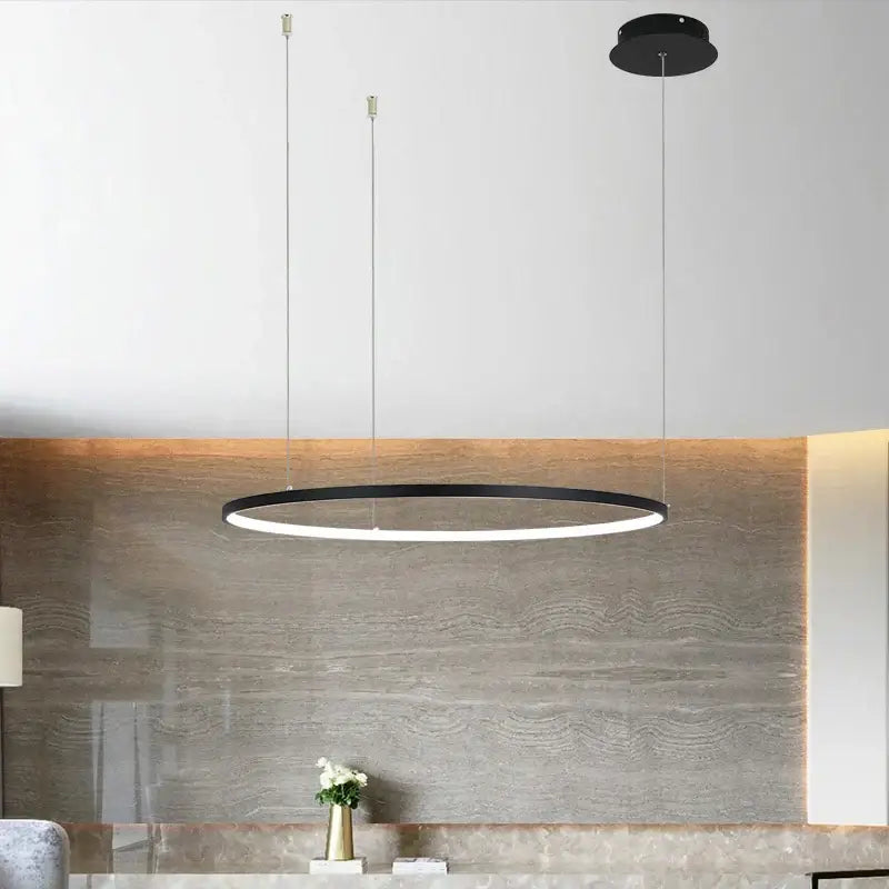 Modern gold decorbites circular led chandelier dining room light
