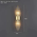 Modern gold decorbites clear crystal led wall lamp bedroom sconce