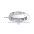 Modern gold decorbites crystal circle ceiling chandelier living room