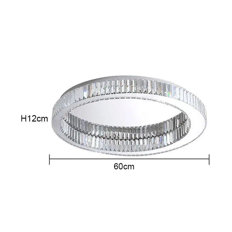 Modern gold decorbites crystal circle ceiling chandelier living room