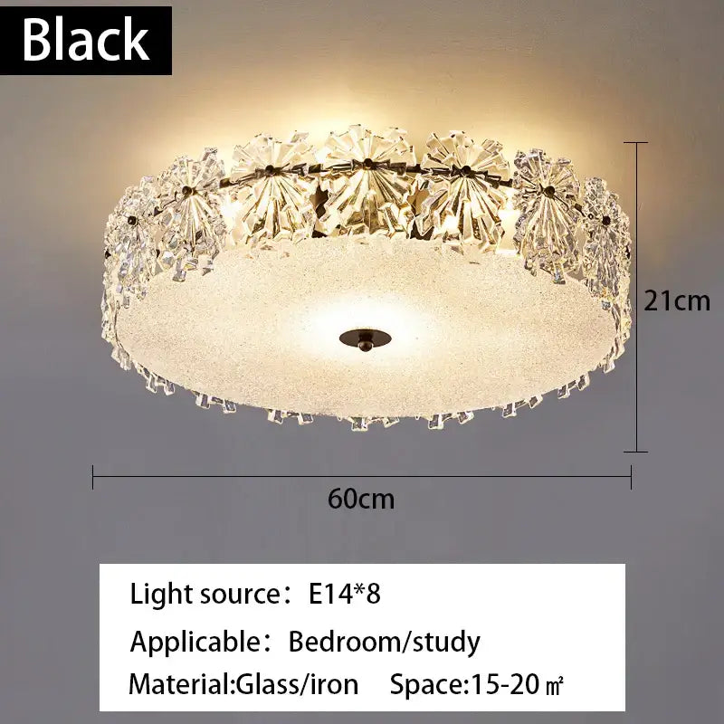 Modern gold decorbites crystal glass maple leaf living room chandelier