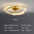 Modern gold decorbites crystal led ceiling light dining room
