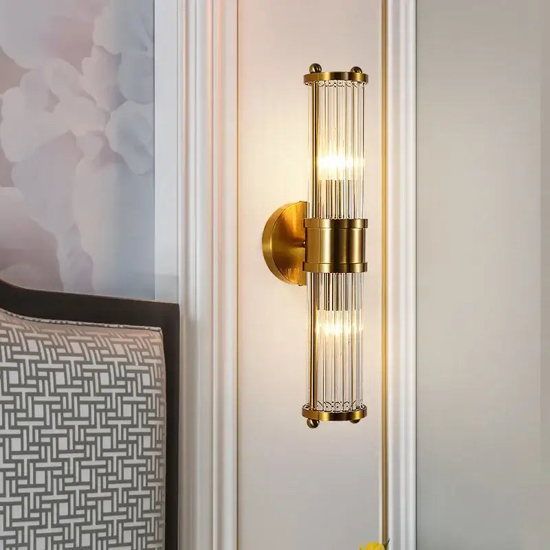 Modern gold decorbites crystal led wall lights bedroom sconce