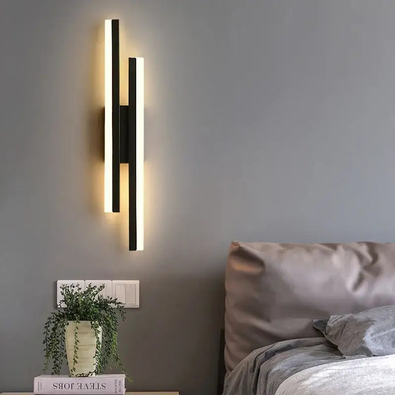 Modern gold decorbites led strip wall lamp bedroom sconce light