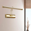 Modern gold finish metal led wall sconce bathroom picture light