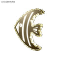 Modern gold fish wall sconce with crystal shade – bedroom light