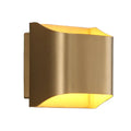 Modern gold geometric led wall sconce bedroom light with g9 bulb base