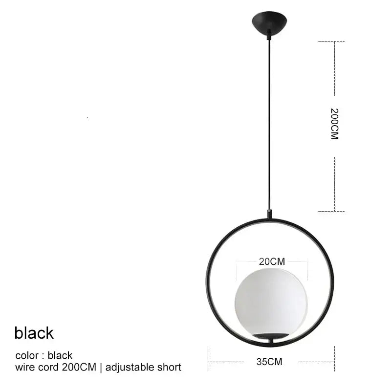Modern gold glass ball pendant light dining room 3 light fixture