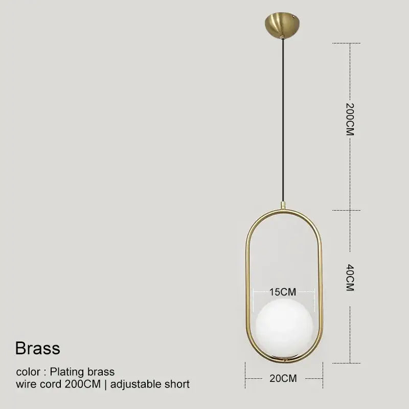 Modern gold glass ball pendant light dining room 3 light fixture