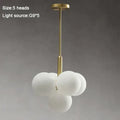 Modern gold glass balls chandelier for dining room