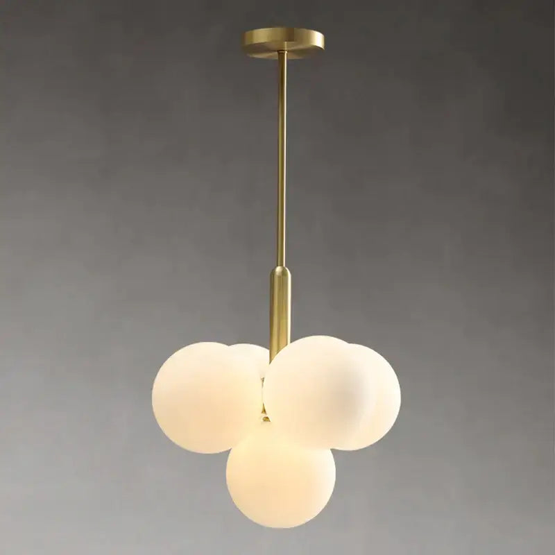 Modern gold glass balls chandelier for dining room