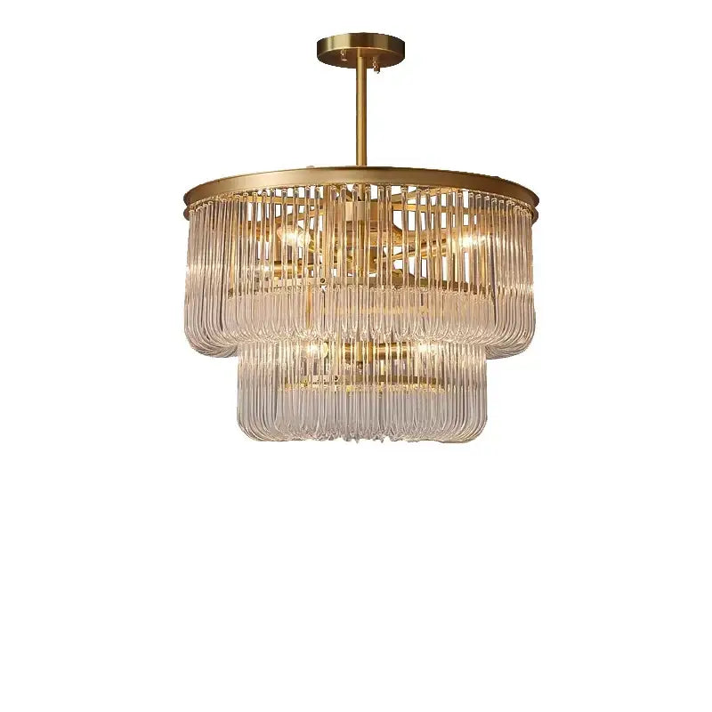 Modern gold glass bar chandelier living room luxury lighting