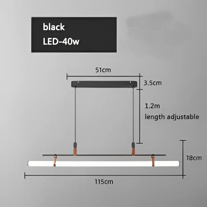 Modern gold glass belt chandelier dining room led pendant light