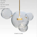 Modern gold glass bubble ball led chandelier – dining room light