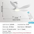 Modern gold leaf ceiling fan with led light and remote bedroom