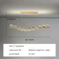 Modern gold led ceiling chandeliers glass ball dining room light