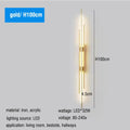 Modern gold led long liner wall sconce living room light