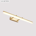 Modern gold led vanity lamp bathroom linear wall light