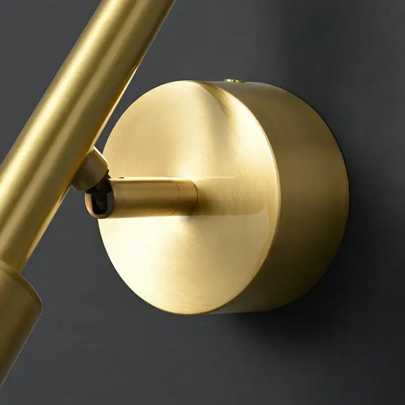 Modern gold led wall lamp with 3 color temperature for bedroom