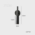 Modern gold led wall lamp with 3 color temperature for bedroom