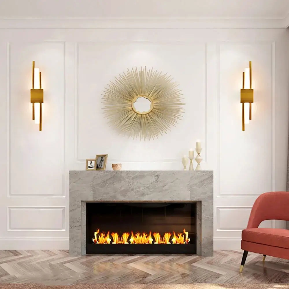 Modern gold led wall sconce bedroom ambient lighting