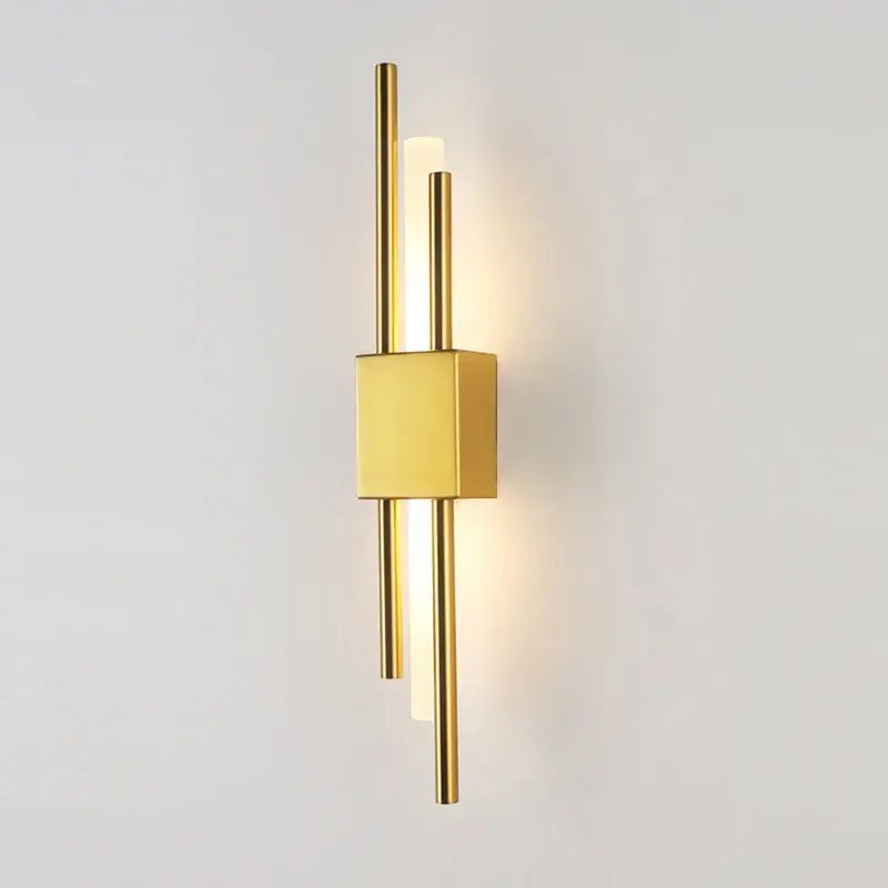 Modern gold led wall sconce bedroom ambient lighting