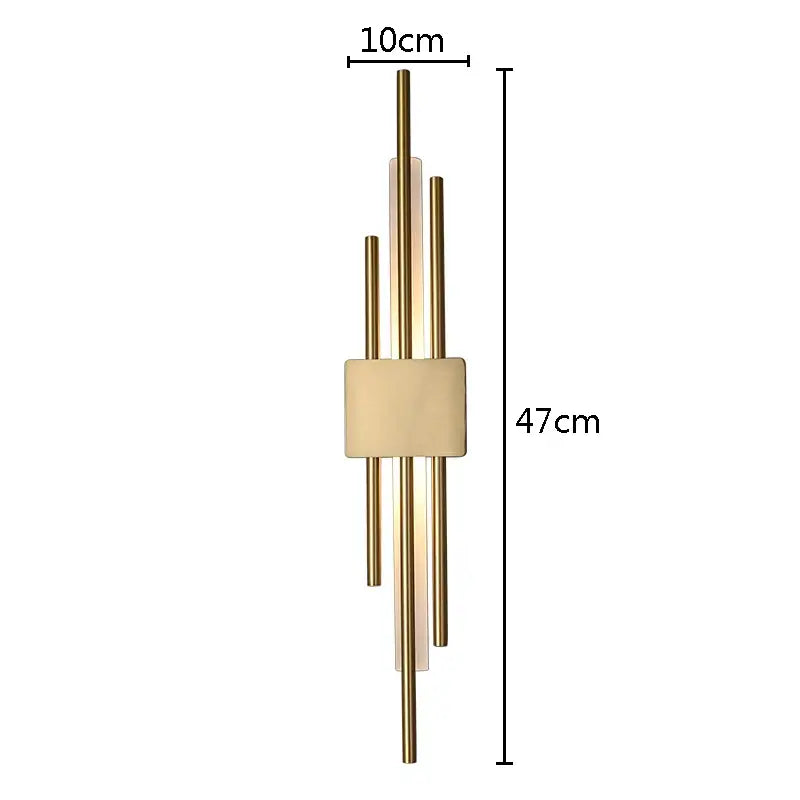Modern gold led wall sconce bedroom ambient lighting