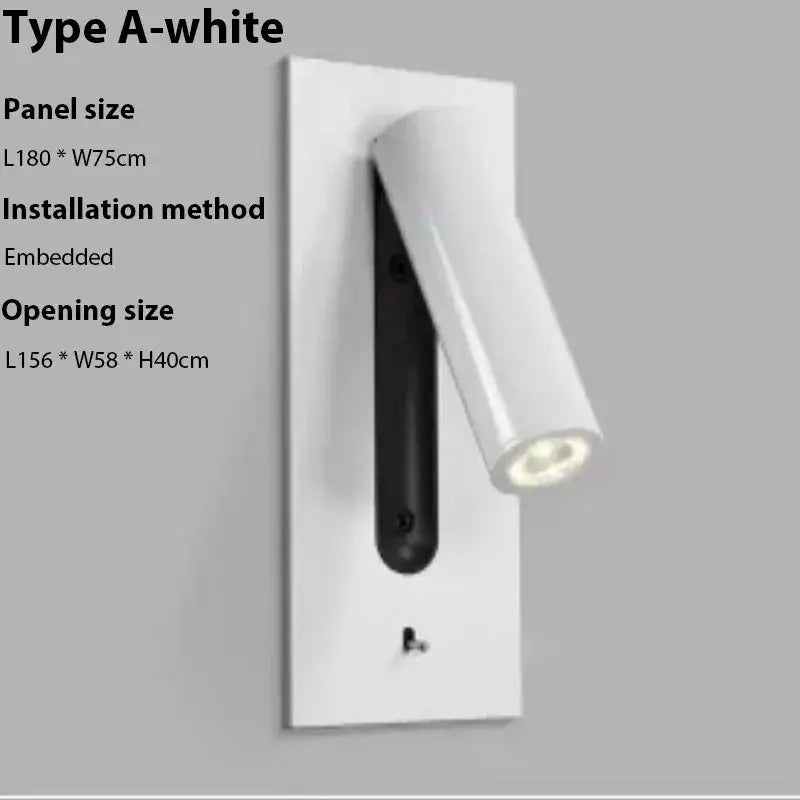 Modern gold led wall sconce with usb charging – bedroom reading light