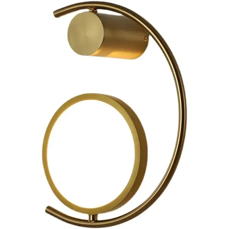 Modern gold luxury creative led bedside wall lamp bedroom sconce