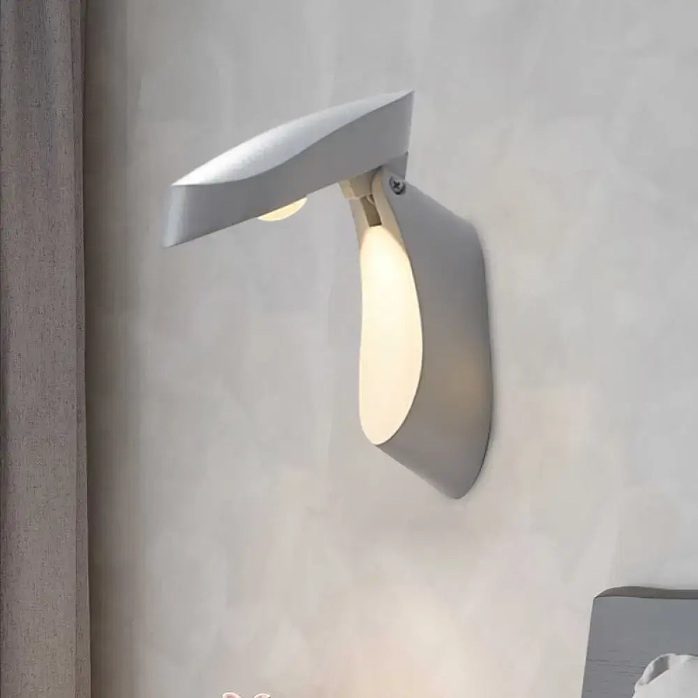 Modern gold metal wall light bedside fixture for bedroom