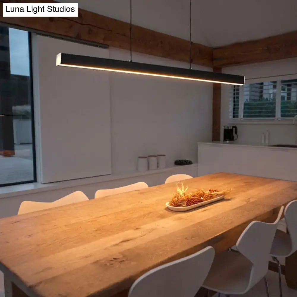 Modern gold minimalist led suspension lamp dining room light fixture