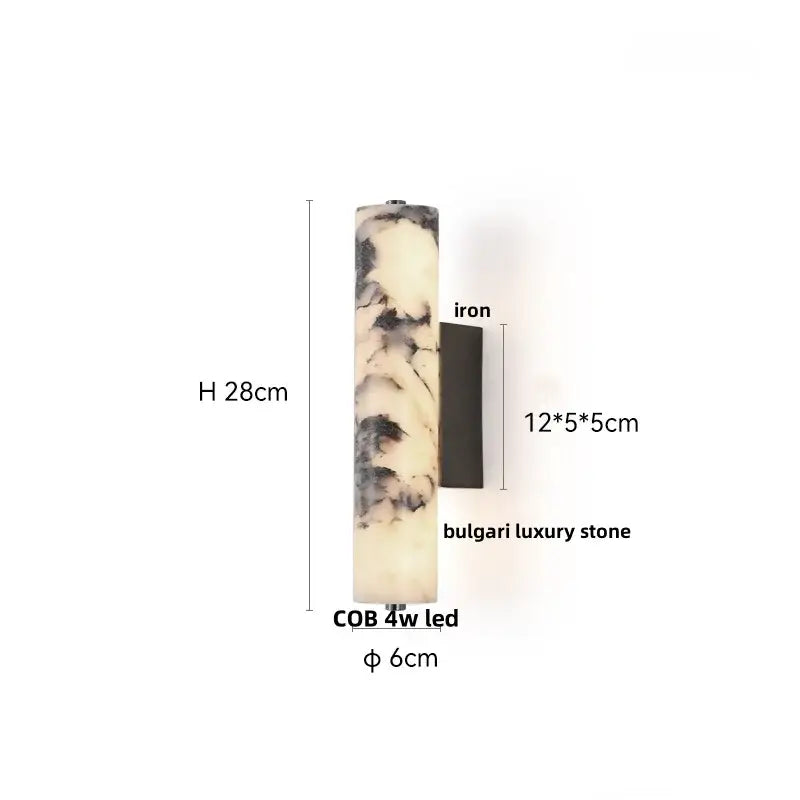 Modern gold mushroom carbon steel wall lamp bedroom pull chain light