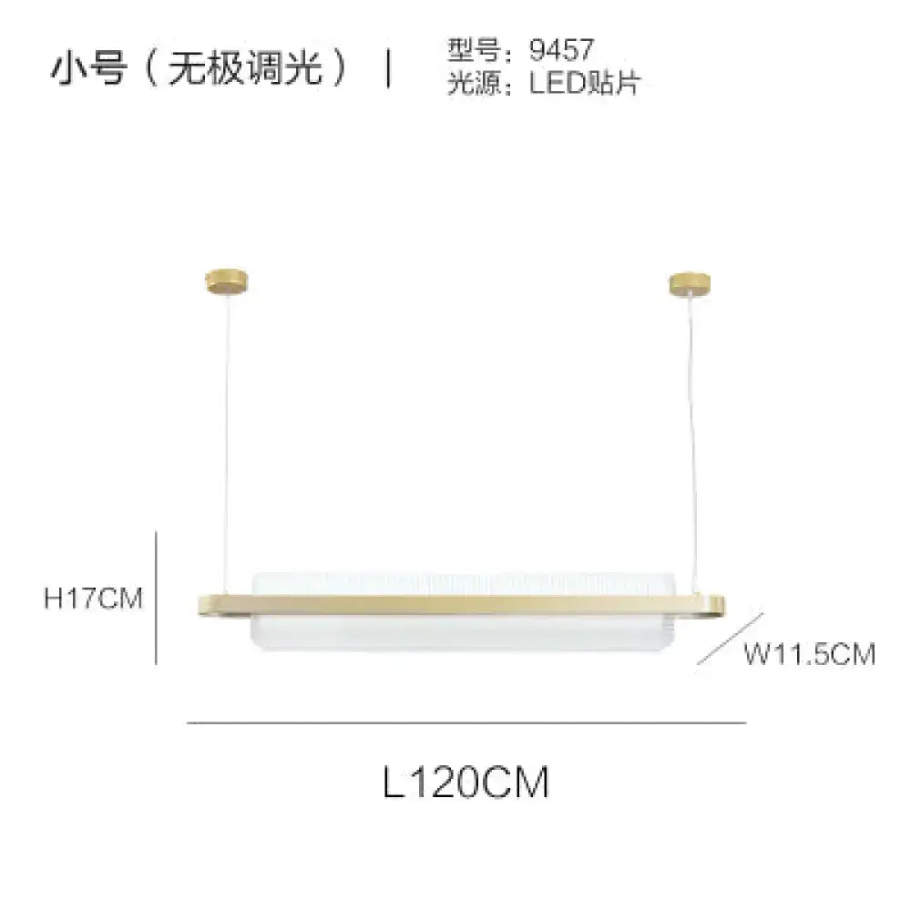 Modern gold nordic linear island lamp dining room led pendant