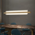 Modern gold nordic linear island lamp dining room led pendant