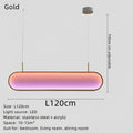 Modern gold oval decorbites led sunset chandelier dining room light