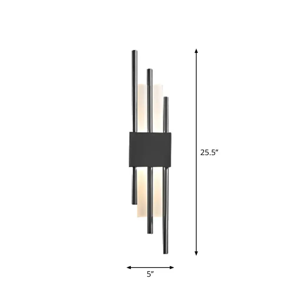 Modern gold rod led wall light stairway sconce 110v-120v
