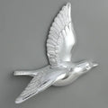 Modern gold & silver bird resin statue wall decor – children's room