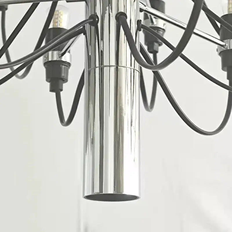 Modern gold & silver chandelier 50 light living room pendant