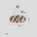 Modern gold & silver crystal dimmable led chandelier dining room
