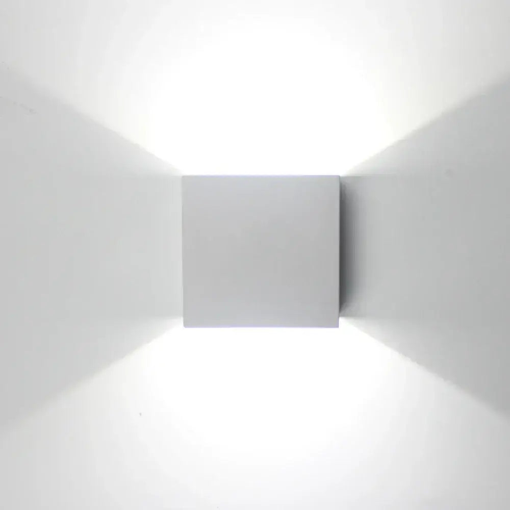 Modern gold & silver square wall lamps for bedroom