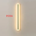 Modern gold slim led wall lamp outdoor waterproof sconce