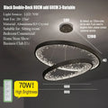 Modern gold spiral crystal led chandelier dining room light
