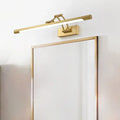 Modern gold swing arm wall lamp bathroom vanity light