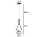 Modern gold teardrop glass ball pendant lights kitchen decor