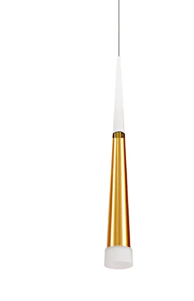 Modern gold & white acrylic led pendant lights dining room