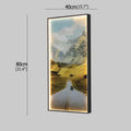 Modern golden scenic mountain wall sconces for living room decor