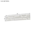Modern gray geometric led wall sconce bedroom warm white light