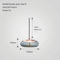 Modern gray glass knot pendant chandelier light for dining room