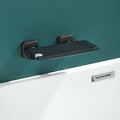 Modern gray wall mounted waterfall faucet set for bathroom shower